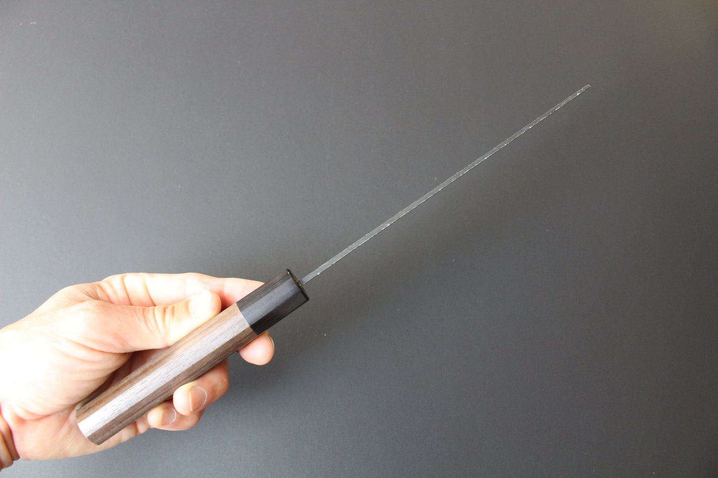 Mikazuki - Shirogami No2 Kurouchi Nakiri Knife 165mm w/rosewood handle