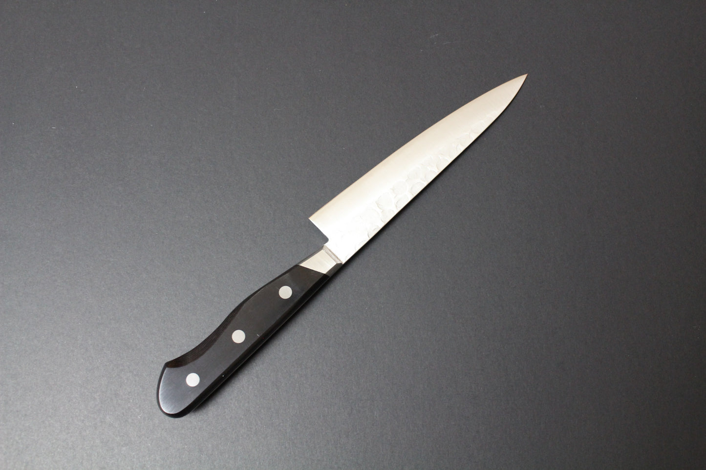 Mikazuki - Aogami (Blue steel) #2 Hammered Petty knife 135mm