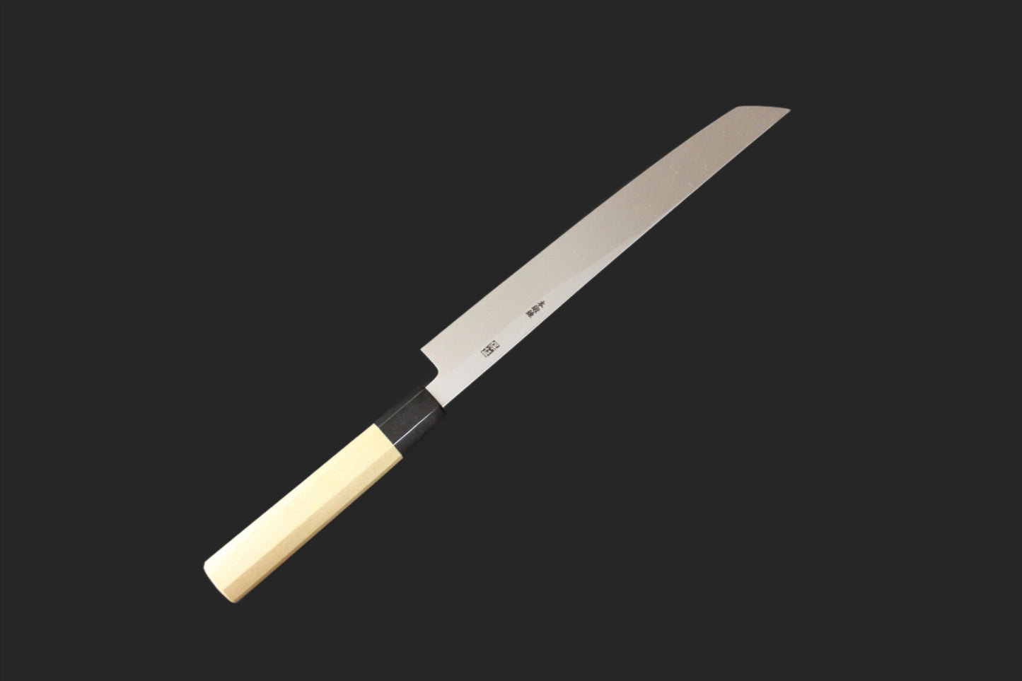 Goh Umanosuke Yoshihiro - Shirogami / White Steel #2 Honkasumi (Super Premium series) Sakimaru Takohiki Knife 270mm for Right Hander