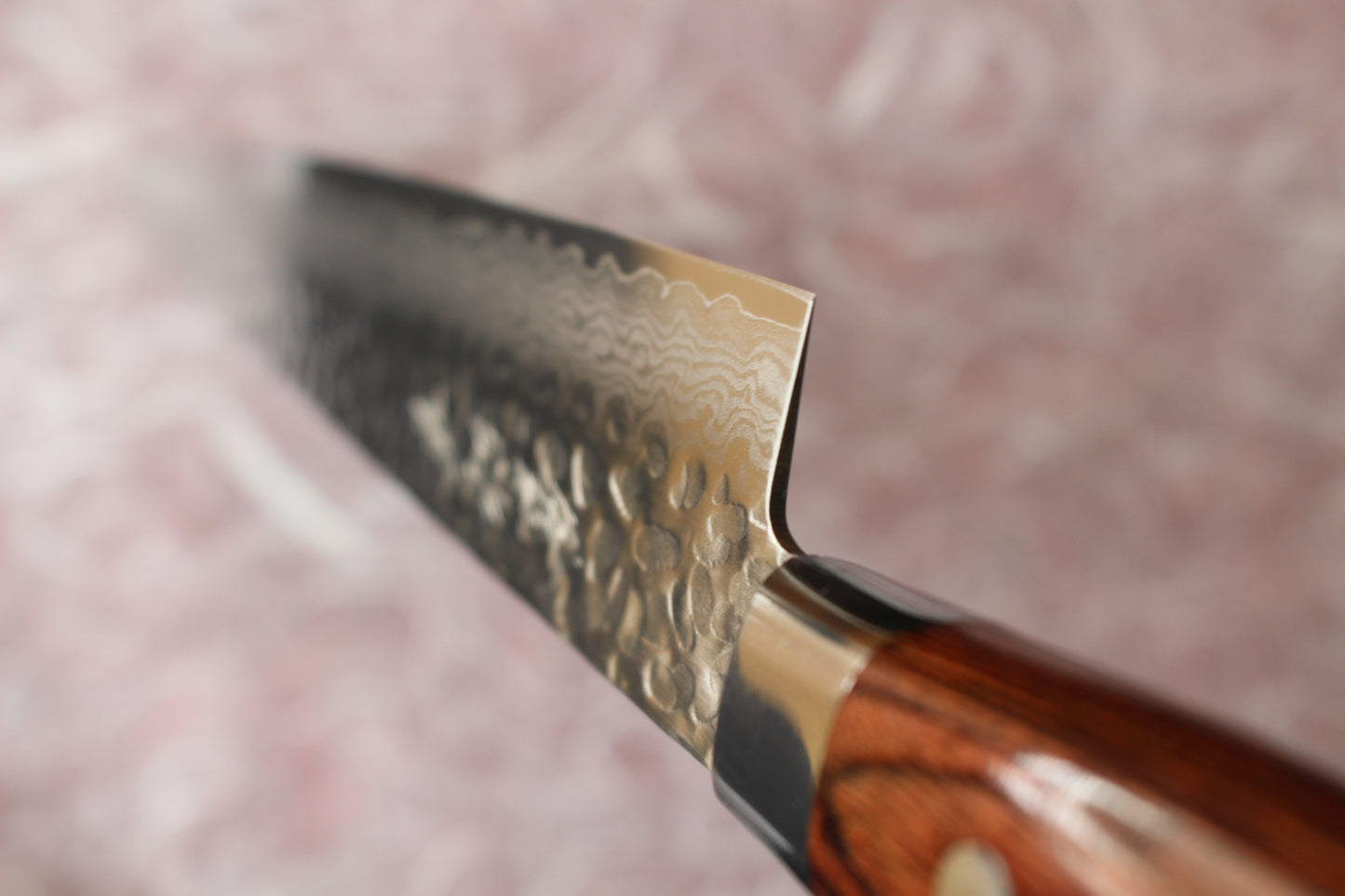 Mikazuki - VG10 hammered damascus Sujihiki Knife 240mm