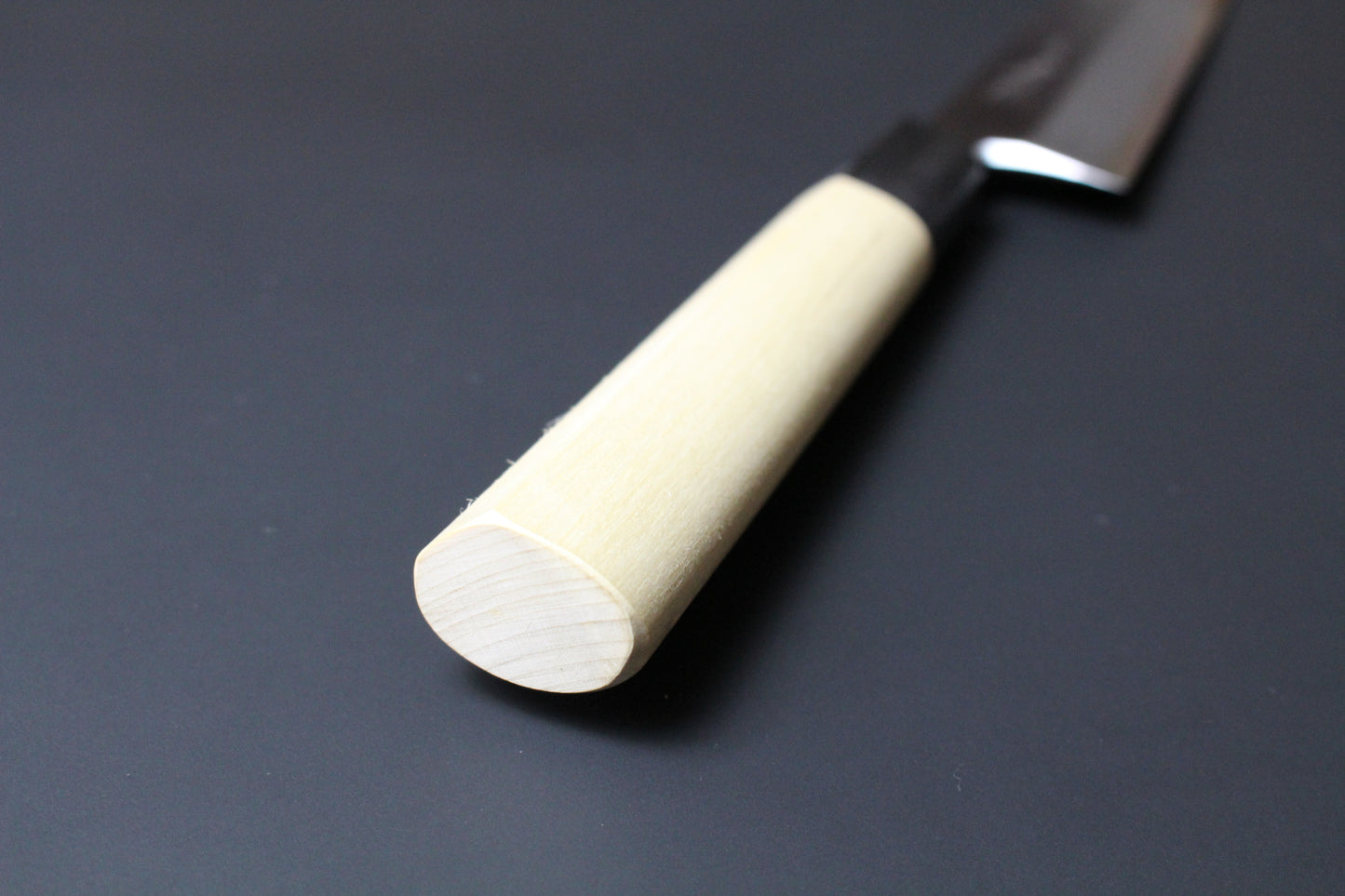 Goh Umanosuke Yoshihiro - Shirogami / White Steel #2 Josaku Series Kenmuki Knife 180mm for Right Hander