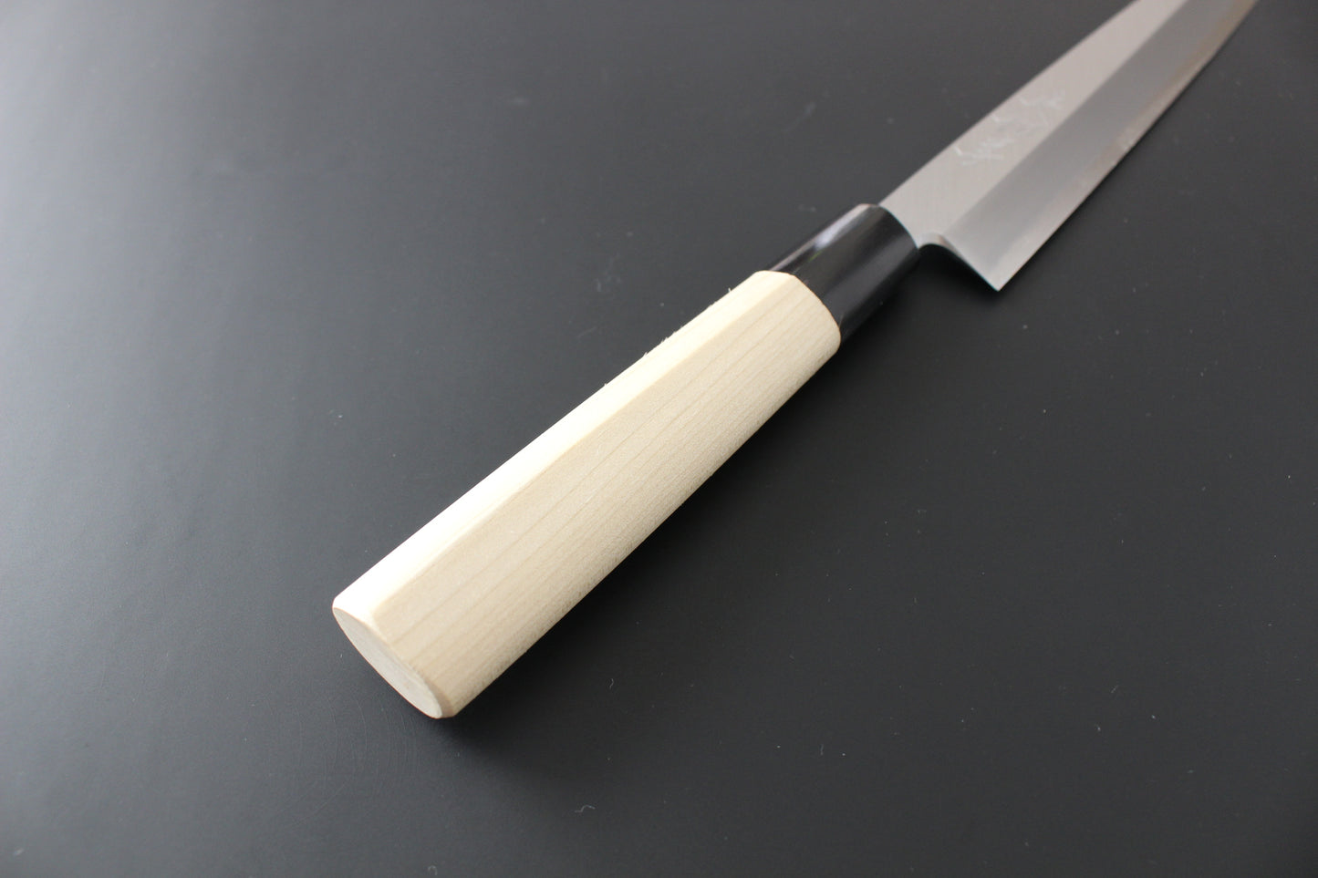 Mikazuki - Shirogami / White Steel #2 Yanagiba Sashimi Knife 240mm W/Saya (for Right Hander)