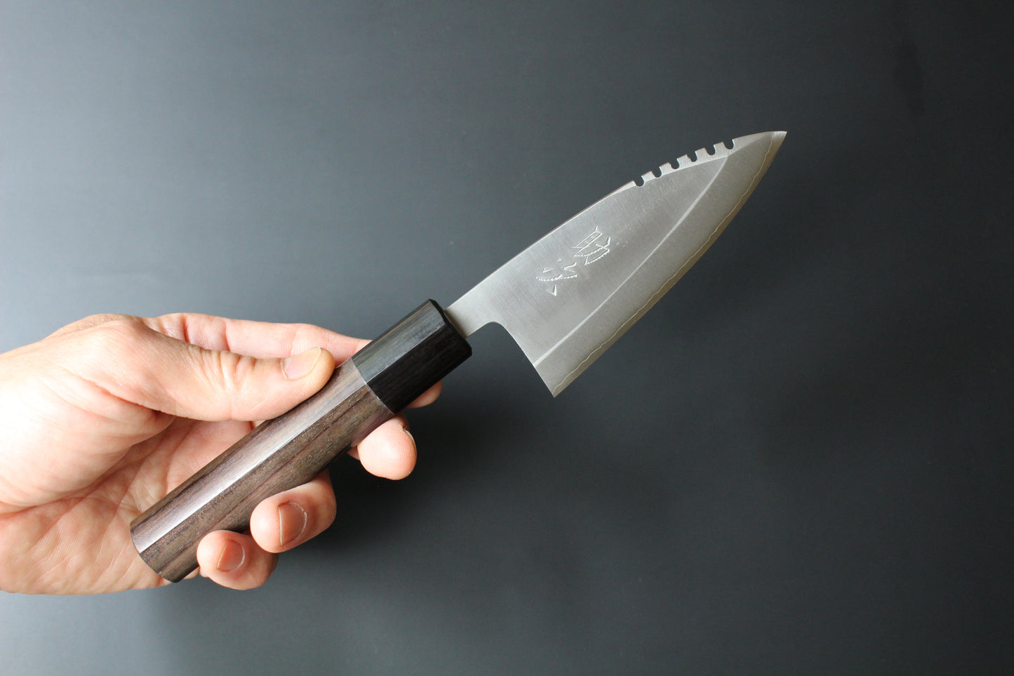 Hideo Kitaoka - VG10 Ajikiri Knife 105mm with rosewood handle (For right hander)