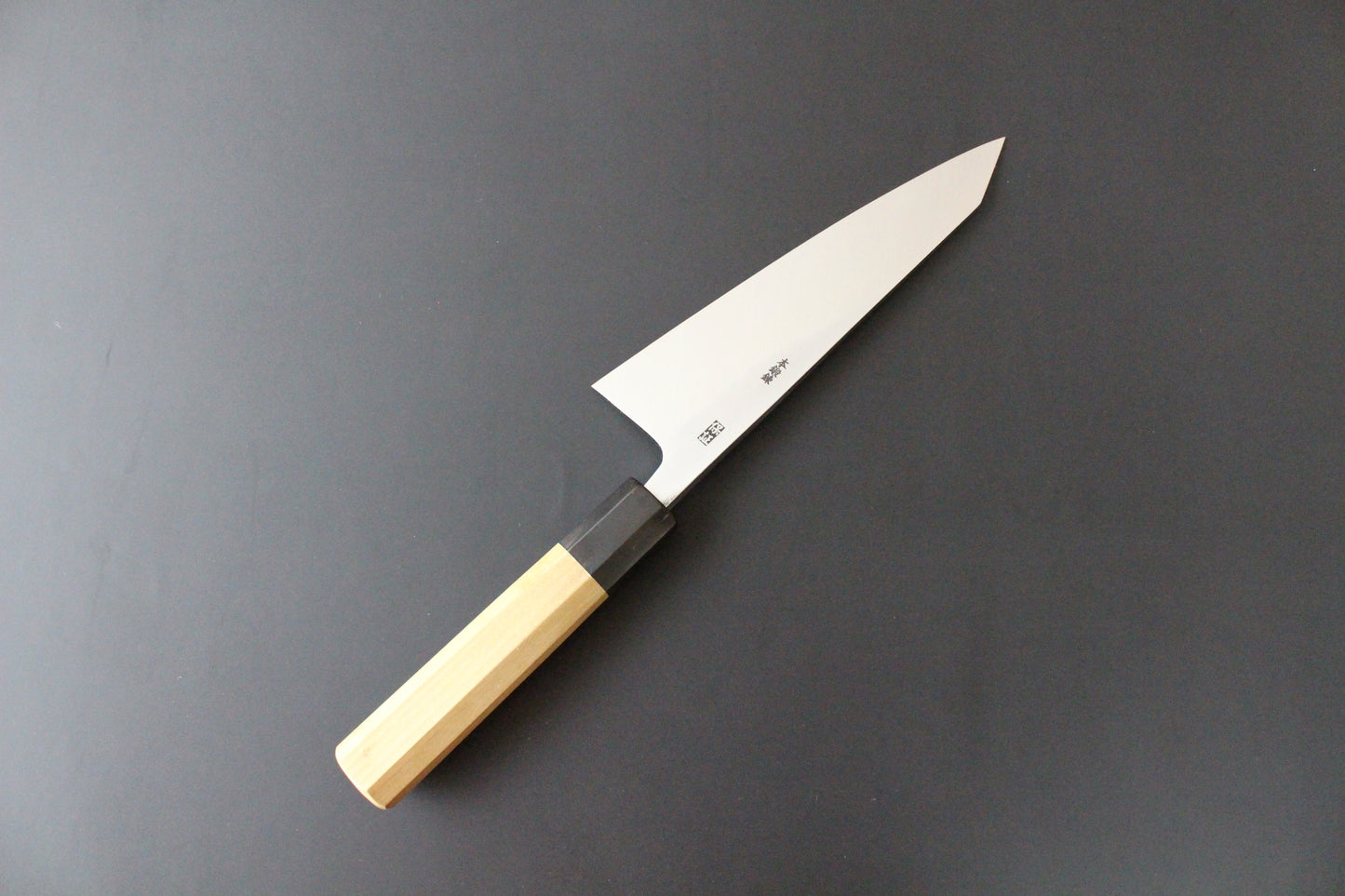 Goh Umanosuke Yoshihiro - Shirogami / White Steel #2 Honkasumi (Super Premium series) Wa Garasaki Knife 180mm for Right Hander