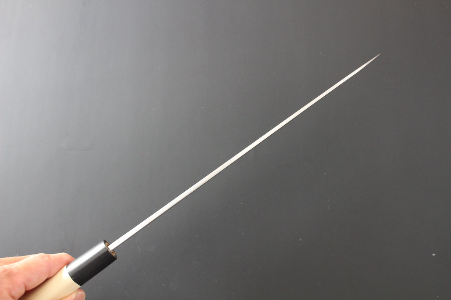 Mikazuki - Shirogami / White Steel #2  Yanagiba Sashimi Knife 270mm W/Saya (for Right Hander)