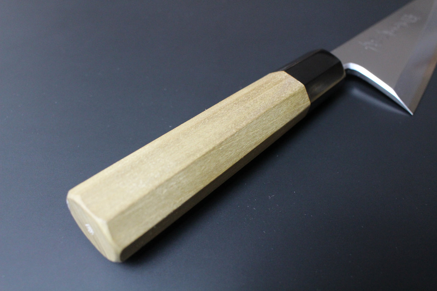 Goh Umanosuke Yoshihiro - Shirogami / White Steel #2 Honkasumi (Super Premium series) Wa Garasaki Knife 180mm for Right Hander