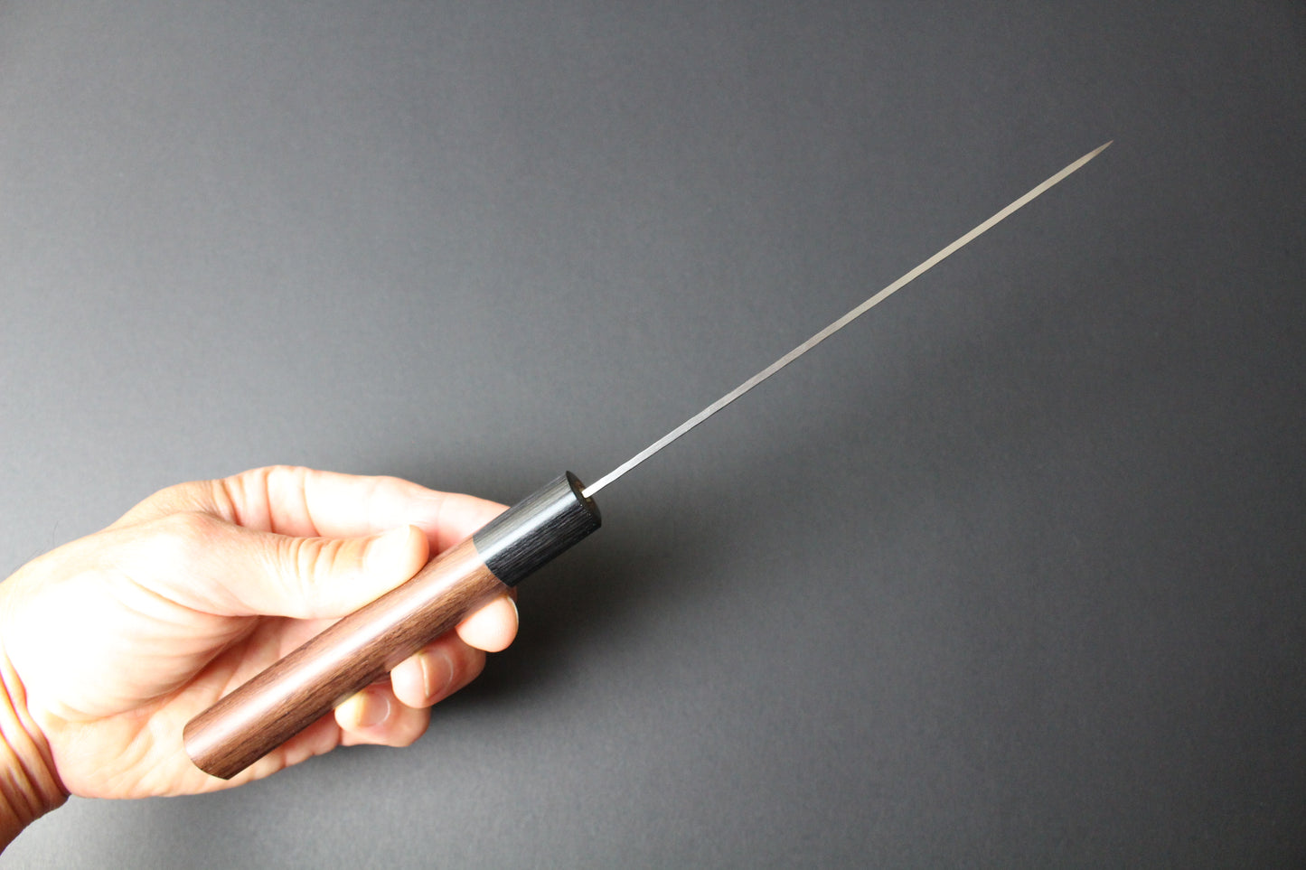 Mikazuki - AUS10 Tsuchime Damascus Petty knife 150mm w/rosewood handle