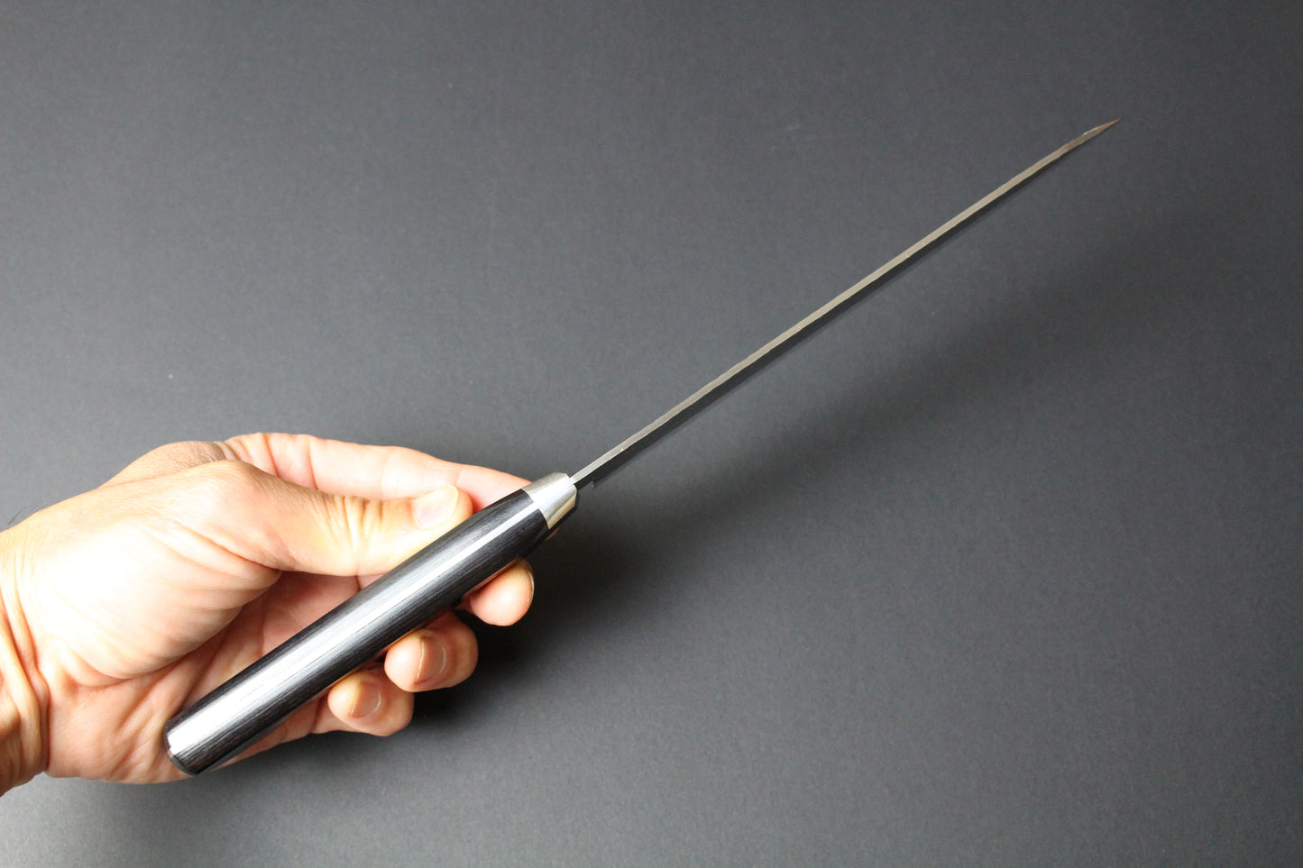 Mikazuki - Aogami (Blue steel) #2 Hammered Santoku knife 180mm