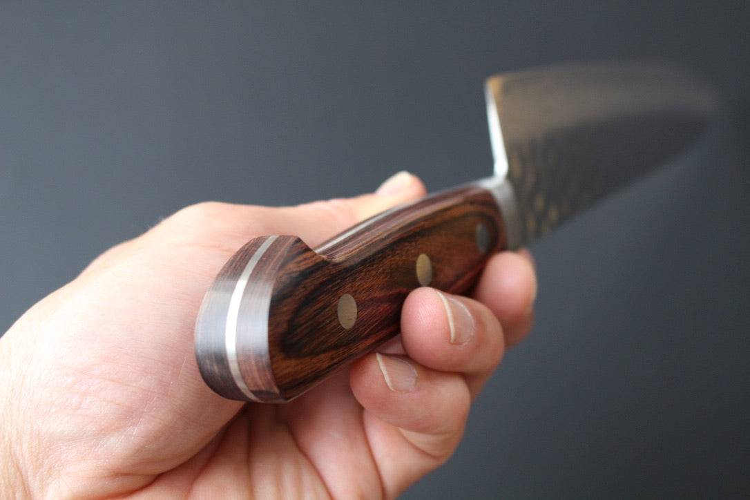 Mikazuki - VG10 hammered damascus Gyuto Knife  210mm