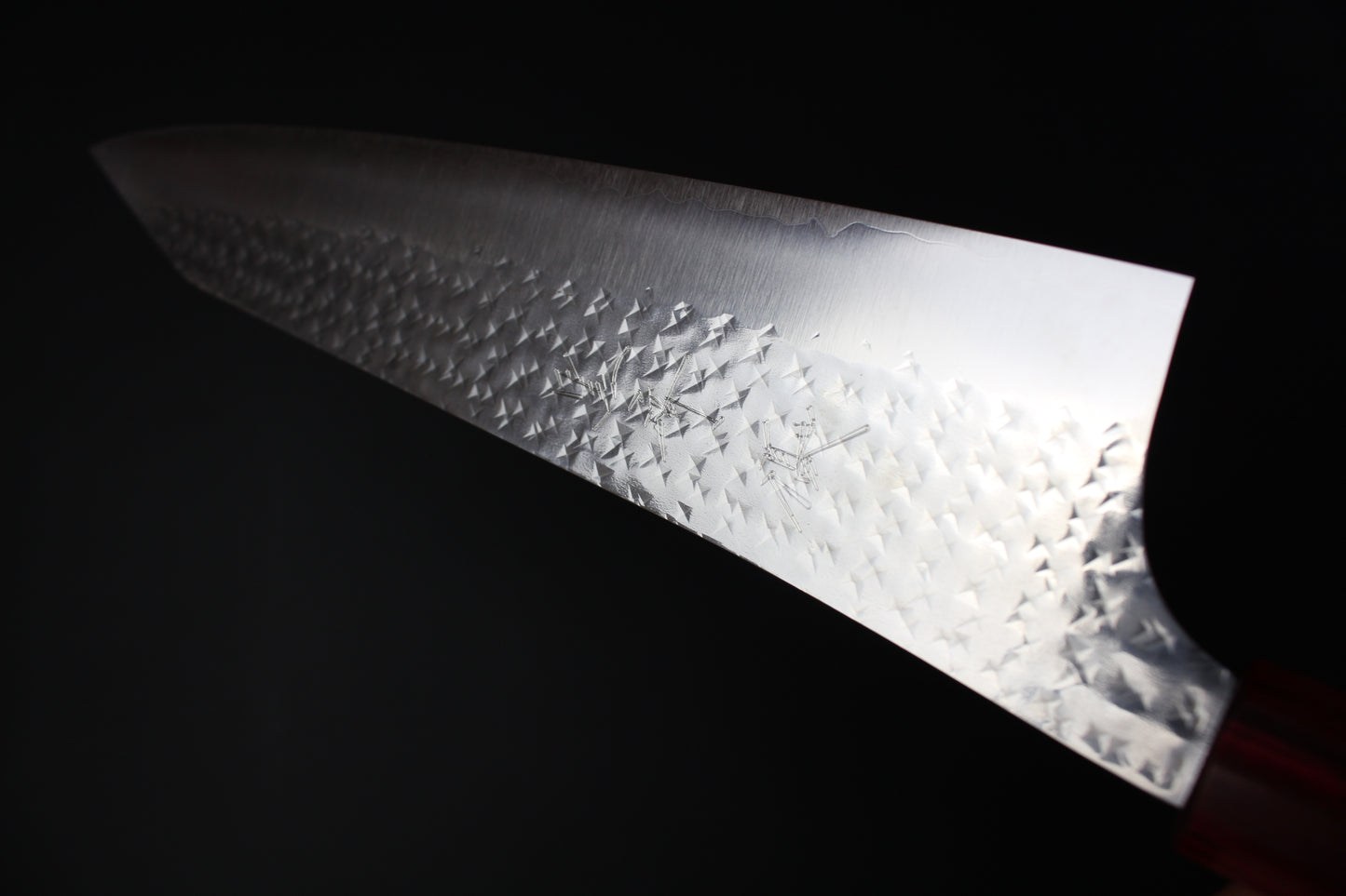 Yu Kurosaki - SG2 Hammered "Senko Ei" Gyuto Knife 240mm with rosewood handle red ferrule