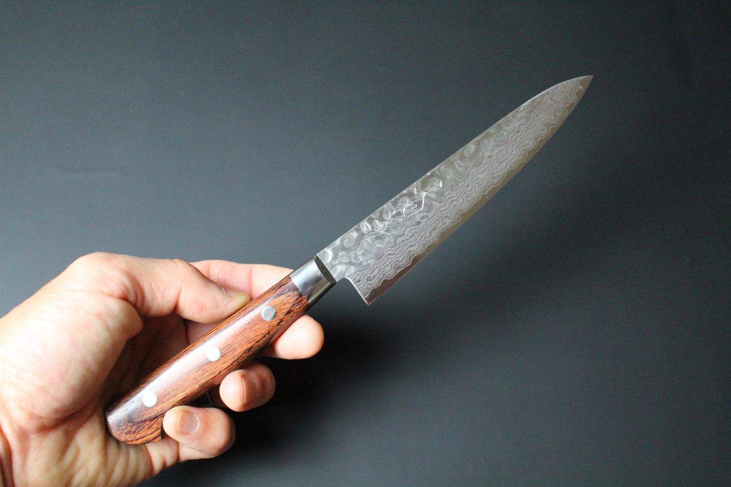 Mikazuki - VG10 hammered damascus Petty knife 135mm