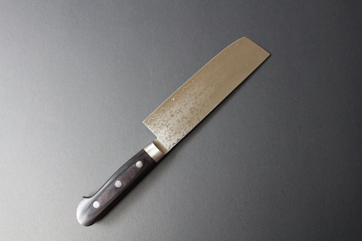 Mikazuki - VG10 Polished Damascus Nakiri Knife 160mm