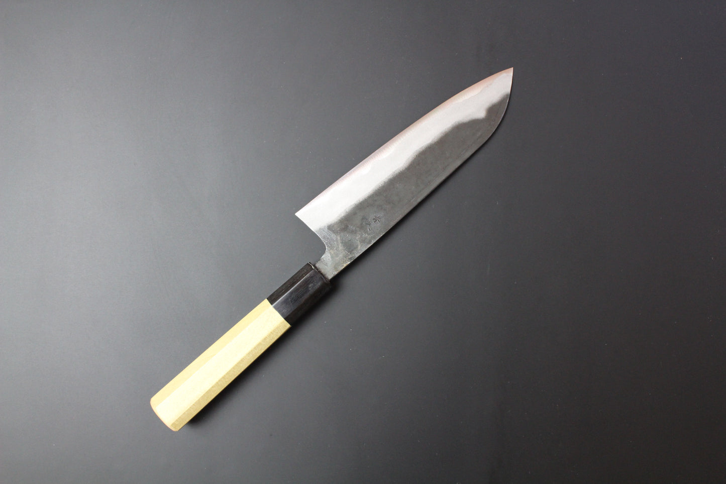 Kyohei Shindo - Aogami No.2 Santoku Kurouchi knife 165mm