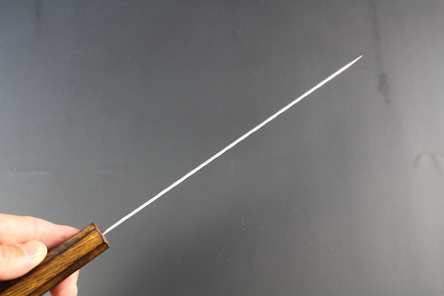 Yoshimi Kato - SG2 V hammered Gyuto Knife 210mm with lacquered oak handle