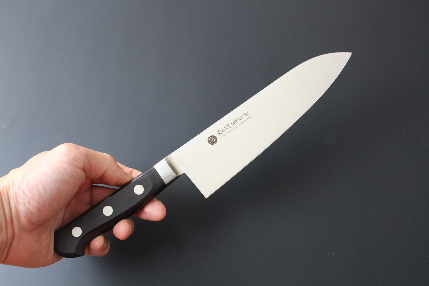 Mikazuki - AUS8 Pro series Santoku knife 180mm