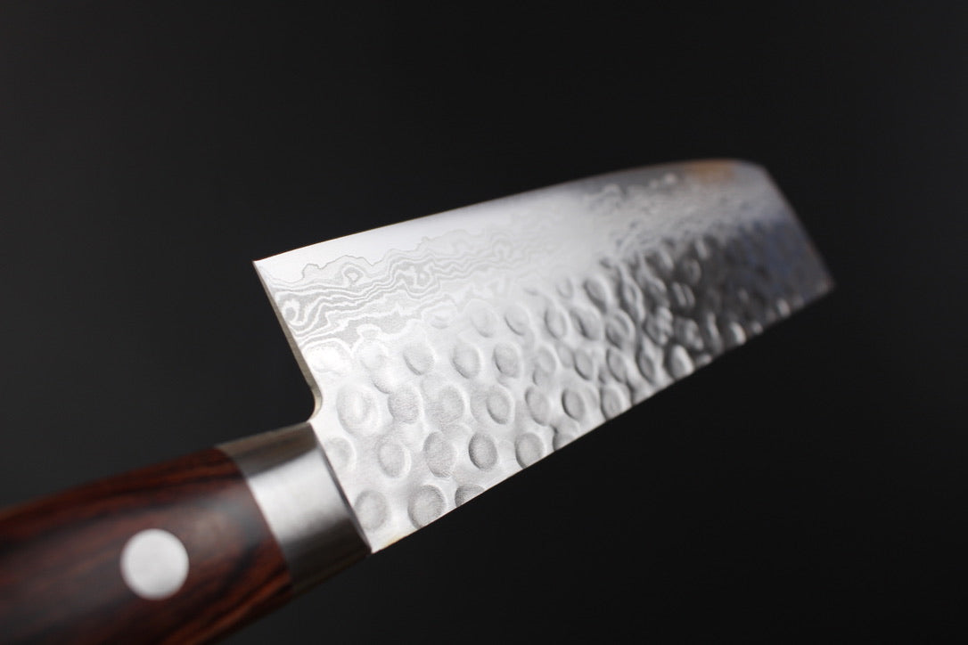 Mikazuki - VG10 hammered damascus Nakiri Knife - vegetable knife 160mm