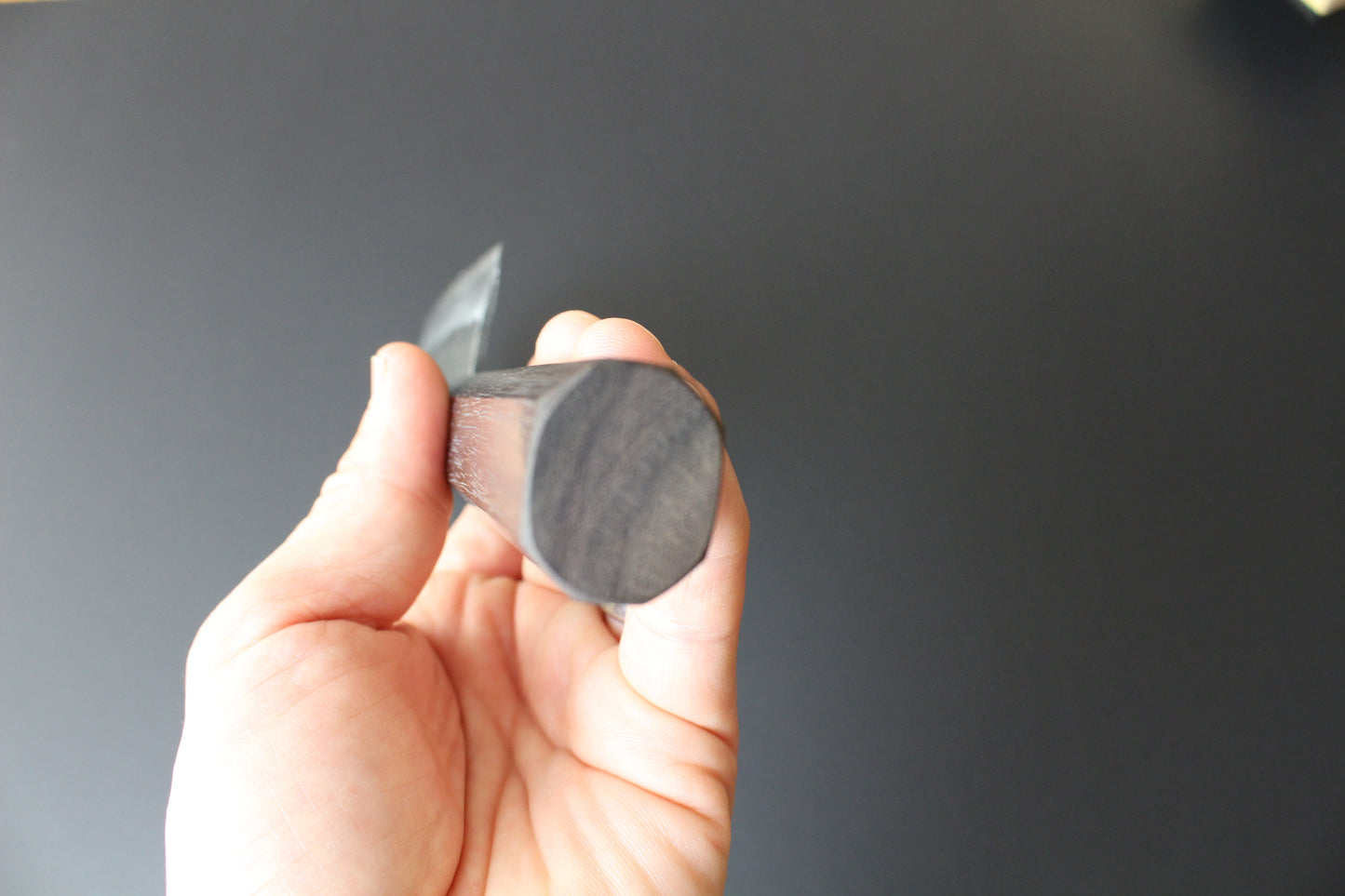 Mikazuki - Shirogami No2 Kurouchi Nakiri Knife 165mm w/rosewood handle