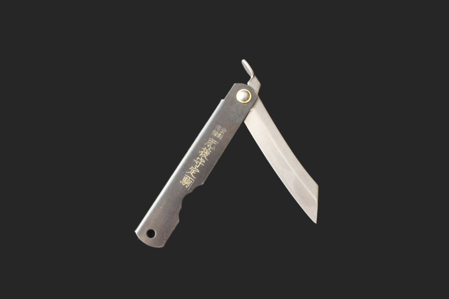 Nagao Kanekoma Higonokami - folding knife SK Steel Black Nashiji