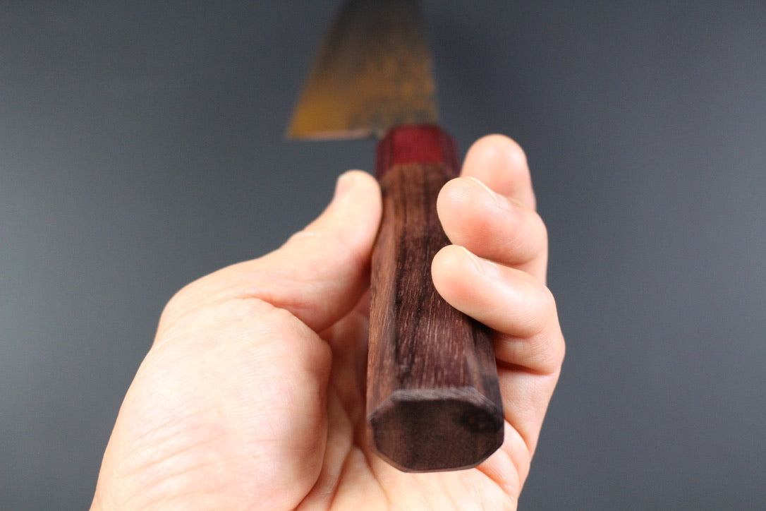 Yu Kurosaki - SG2 Hammered "Senko" Gyuto Knife 210mm with rosewood handle red ferrule