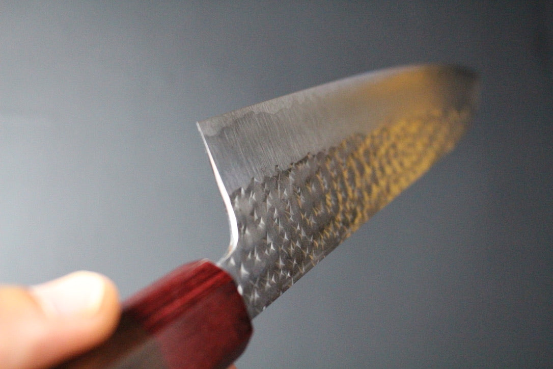 Yu Kurosaki - SG2 Hammered "Senko" Gyuto Knife 210mm with rosewood handle red ferrule