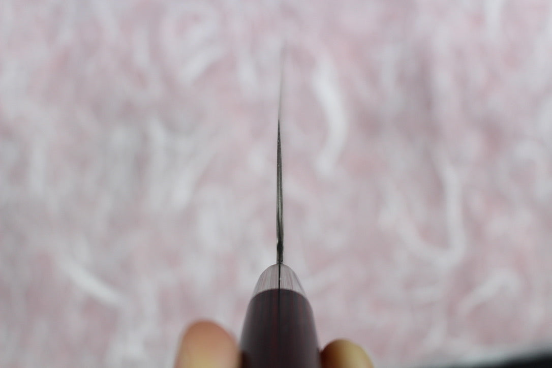 Yoshimi Kato - VG10 Black suminagashi Damascus Nakiri Knife 165mm