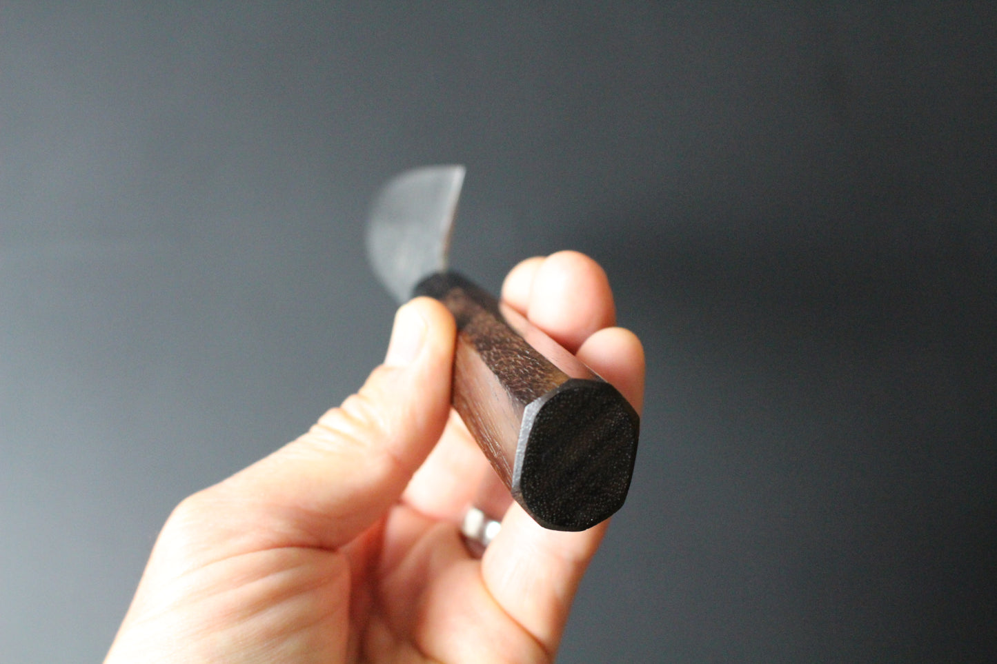 Yu Kurosaki - SG2 Hammered "Senko" Small Santoku Knife 150mm with rosewood handle black ferrule
