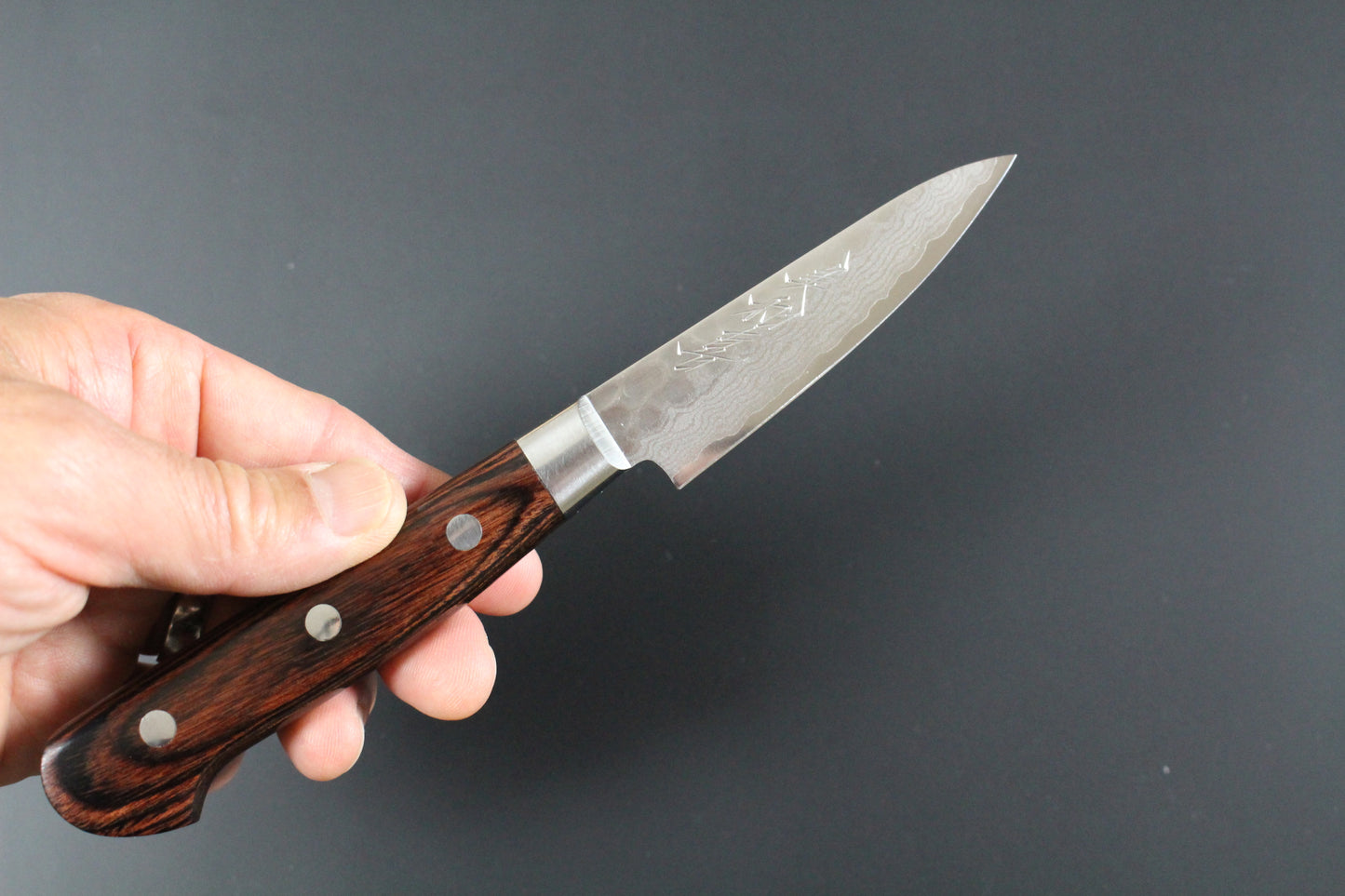 Mikazuki - VG10 hammered damascus Paring Knife  80mm