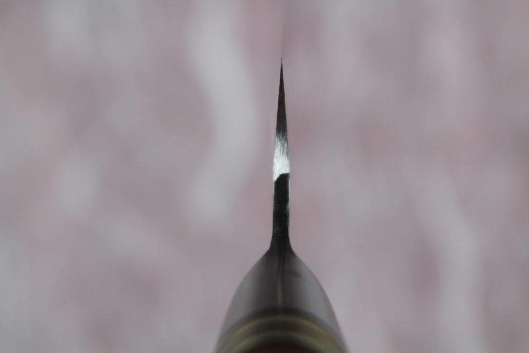 Takeshi Saji - R2 Hammered Petty Knife 130mm with quince burl handle