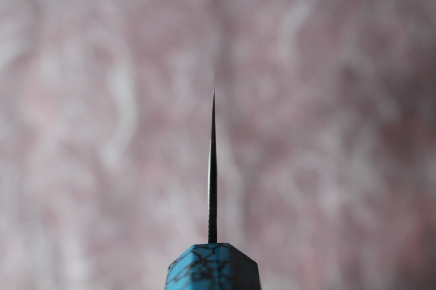 Yu Kurosaki - SG2 Hammered "Senko Ei" Bunka Knife 170mm with wenge handle turquoise ferrule