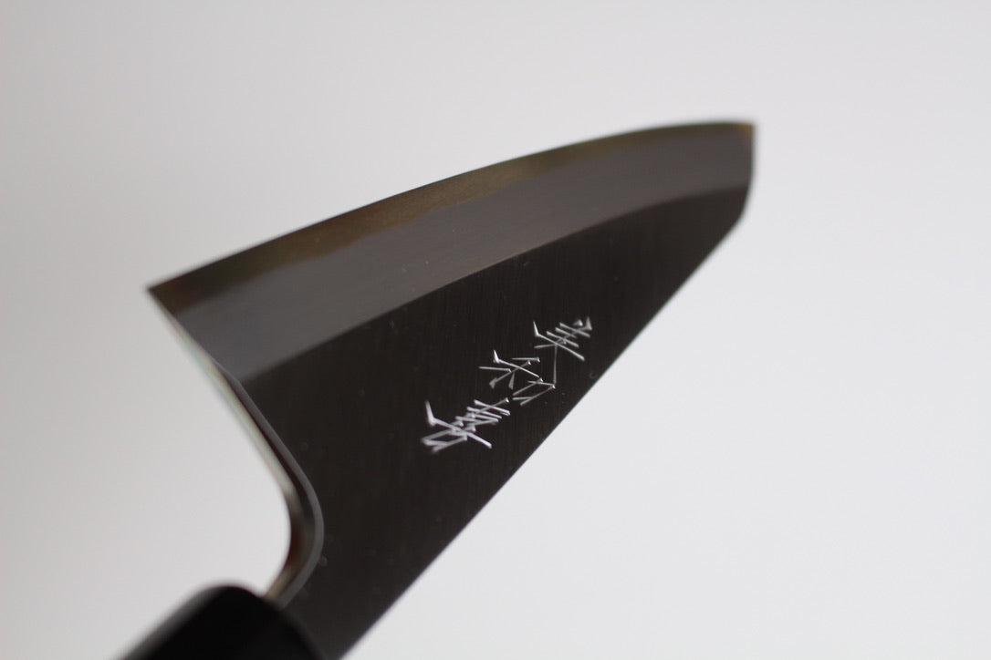 Mikazuki - Shirogami / White Steel #2  Wa Garasaki Knife 150mm for left hander