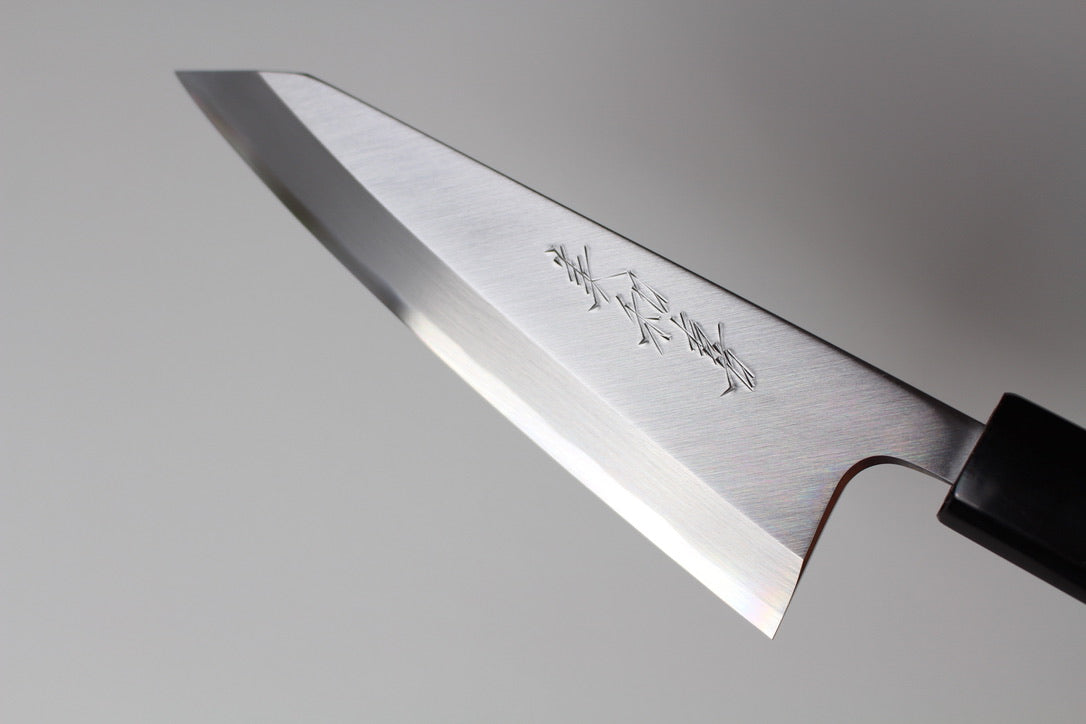 Mikazuki - Shirogami / White Steel #2  Wa Garasaki Knife 150mm for left hander