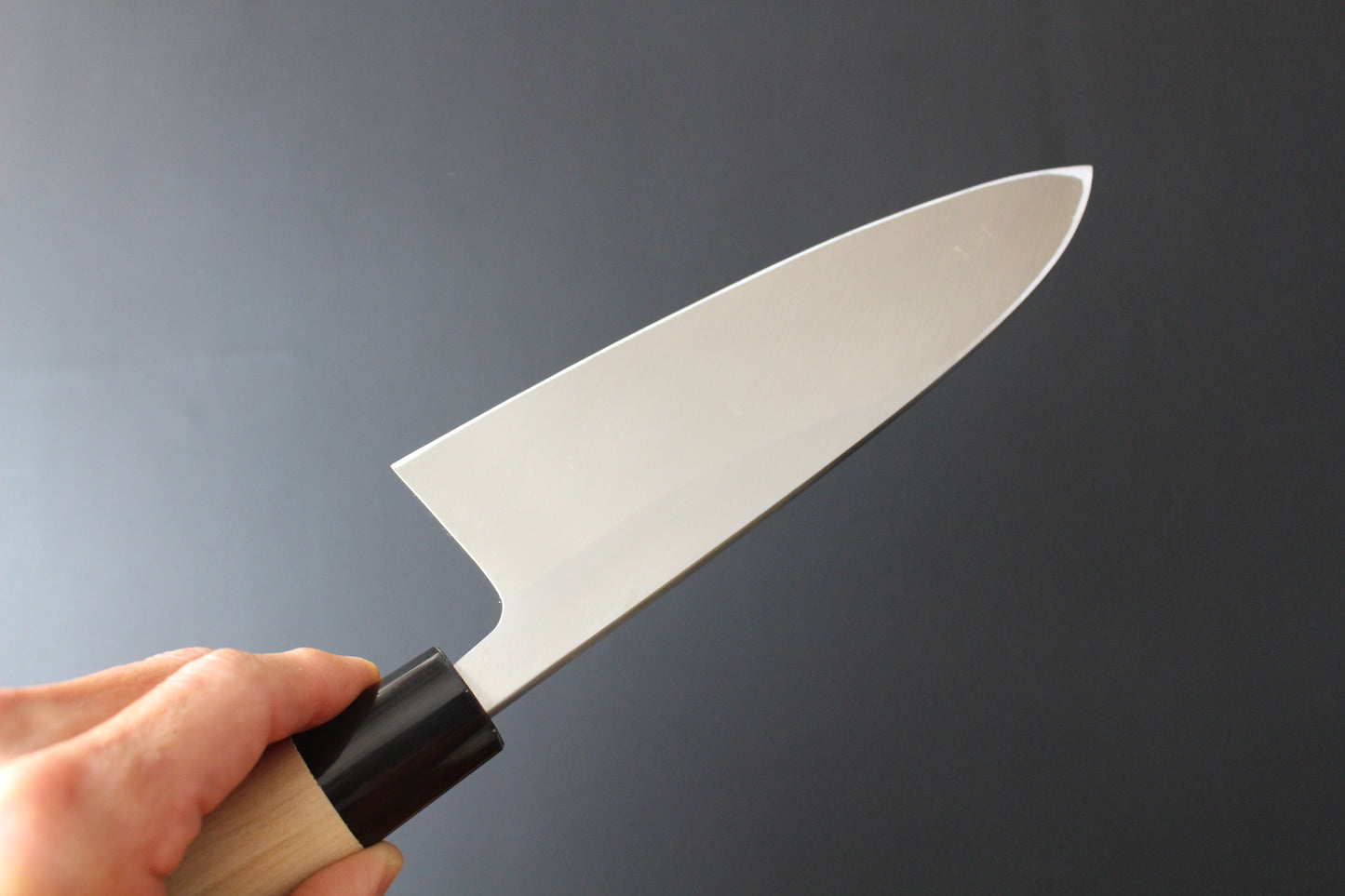 Mikazuki - Shirogami / White Steel #2  Deba Knife 195mm for right hander