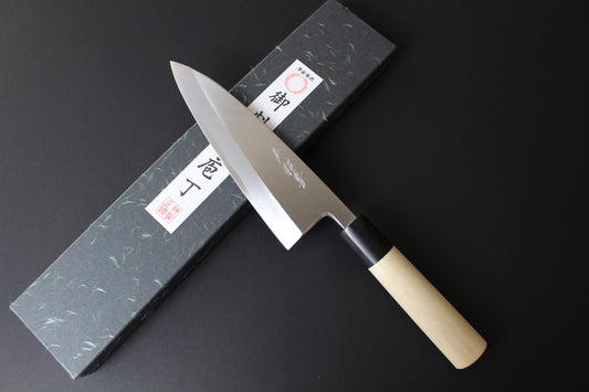 Best Japanese deba single bevel  knife sharp traditional left hand