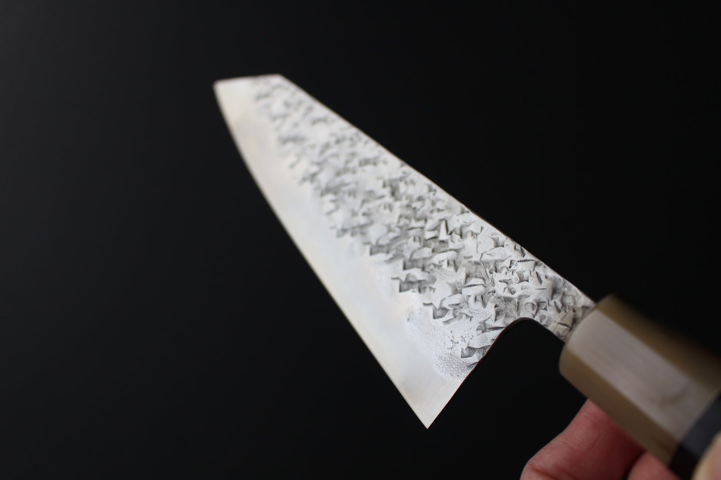 Kisuke Blue #2 Kiritsuke Gyuto 210mm with Kaishin Custom Ebony Handle & Saya