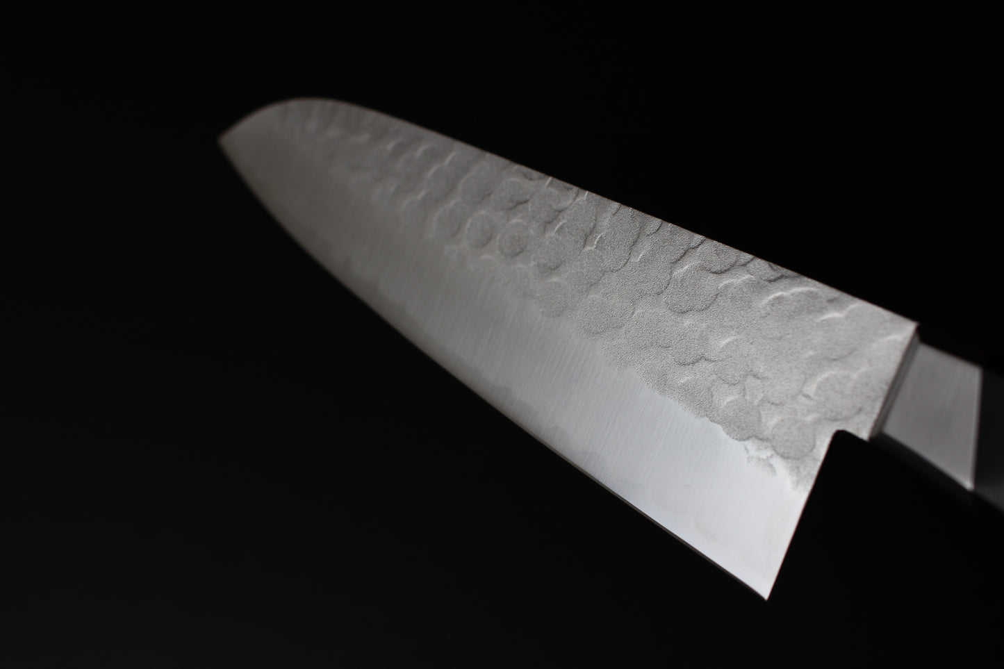 Mikazuki - Aogami (Blue steel) #2 Hammered Santoku knife 180mm