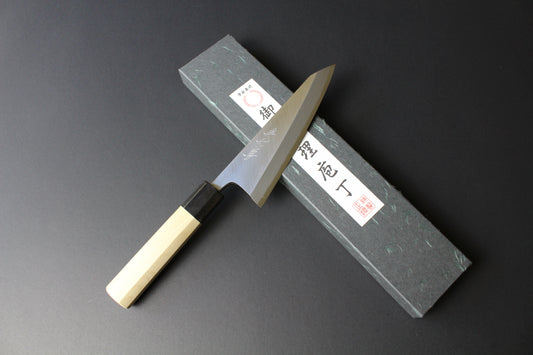 Mikazuki - Shirogami / White Steel #2  Wa Garasaki Knife 150mm for right hander