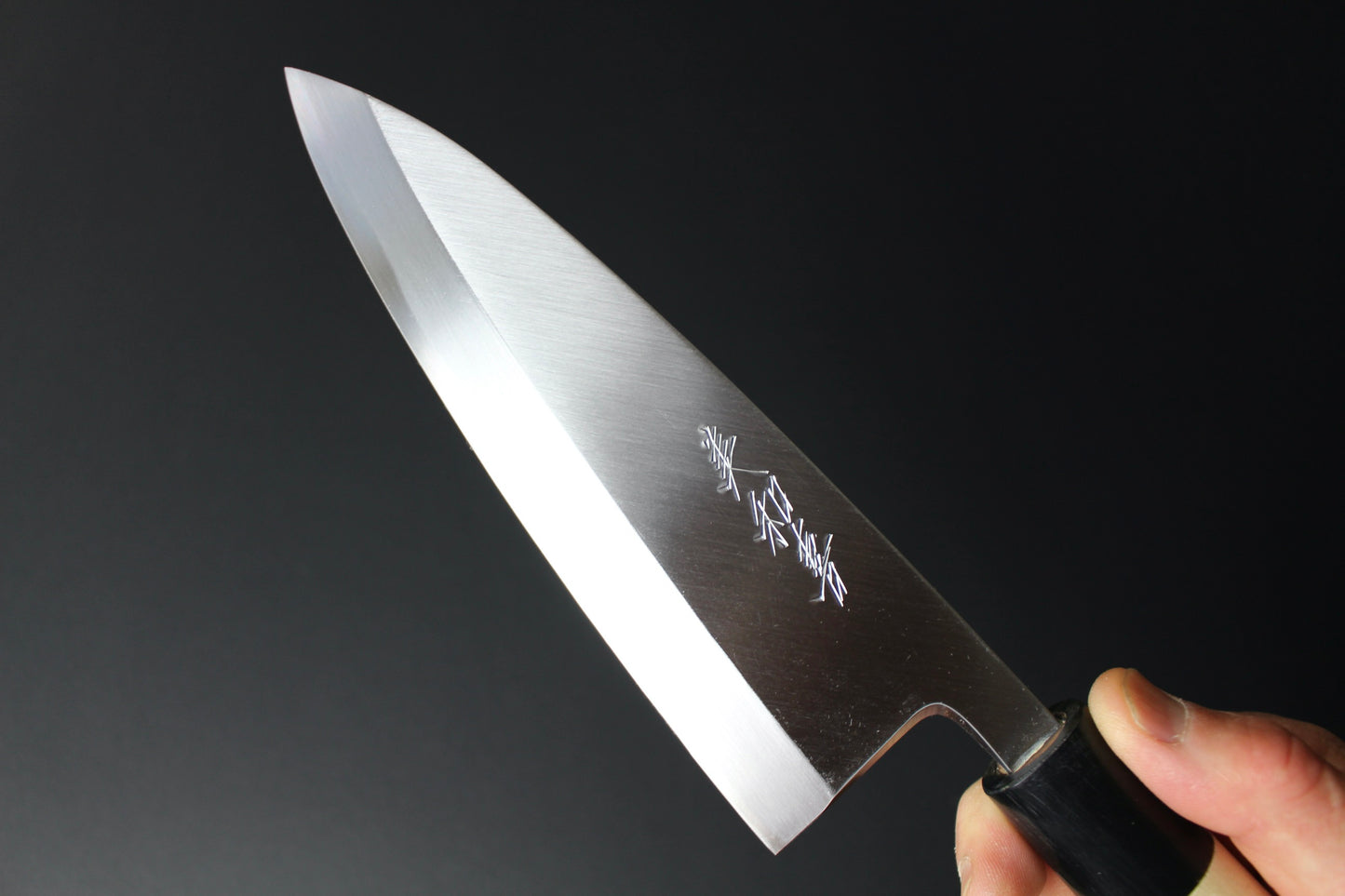 Mikazuki - Shirogami / White Steel #2  Deba Knife 180mm for left hander