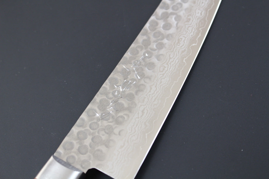 Mikazuki - VG10 hammered damascus Gyuto Knife  210mm