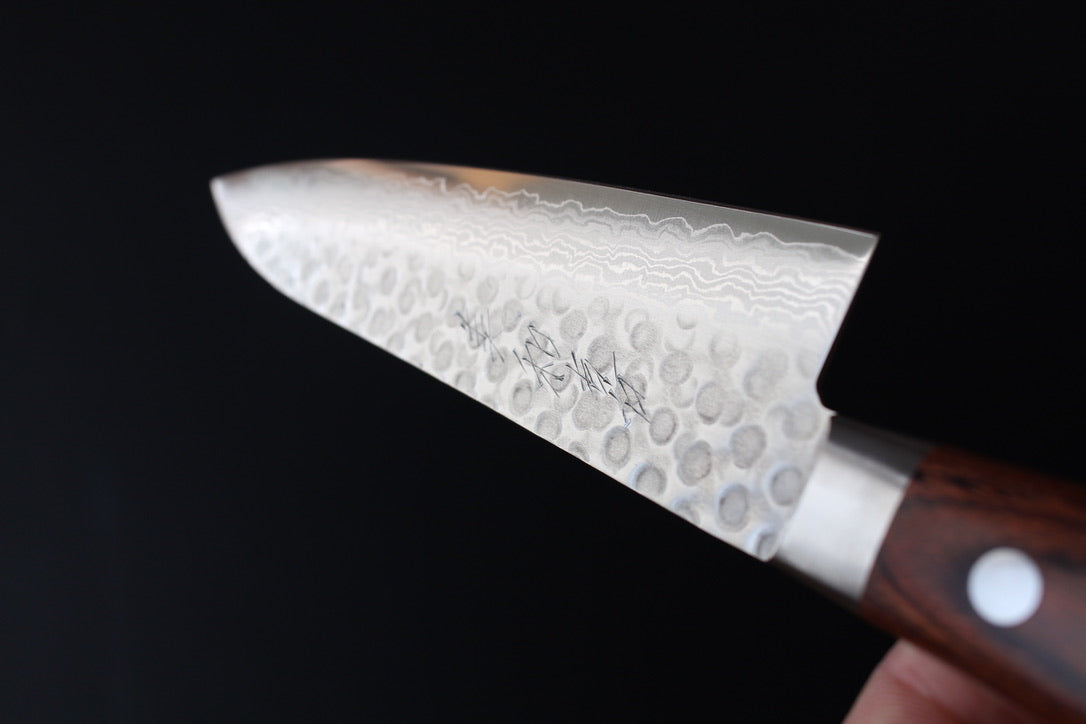 Mikazuki - VG10 hammered damascus Gyuto Knife 180mm