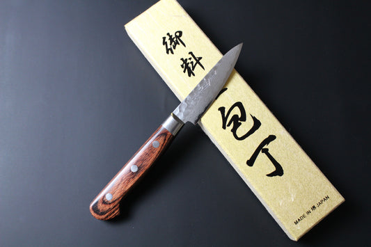 Mikazuki VG10 Damascus Paring Knife 80mm Best Japanese knife sharp 