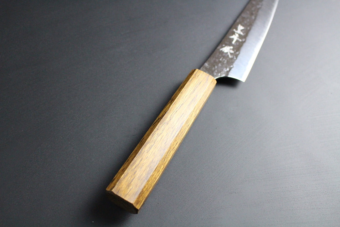 Yu Kurosaki - SG2 Hammered "Senko Ei" Petty Knife 150mm with lacquered oak handle